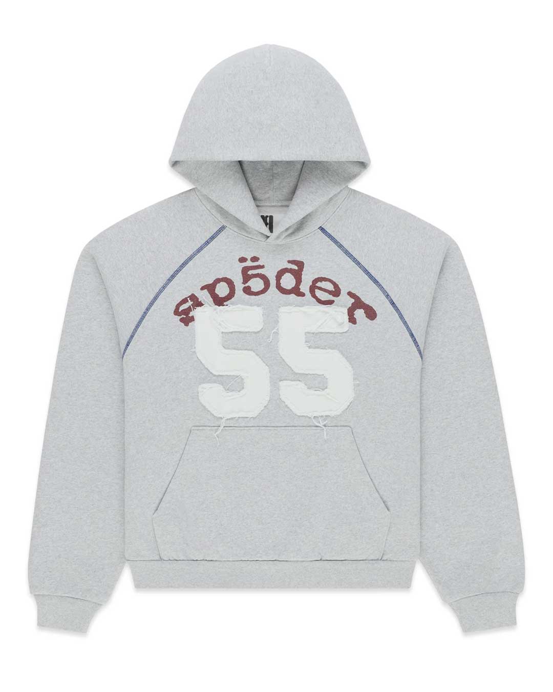 Sp5der 55 University Hoodie Heather Grey
