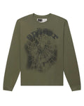 Sp5der Distressed OG Web V2 L/S Olympian Green