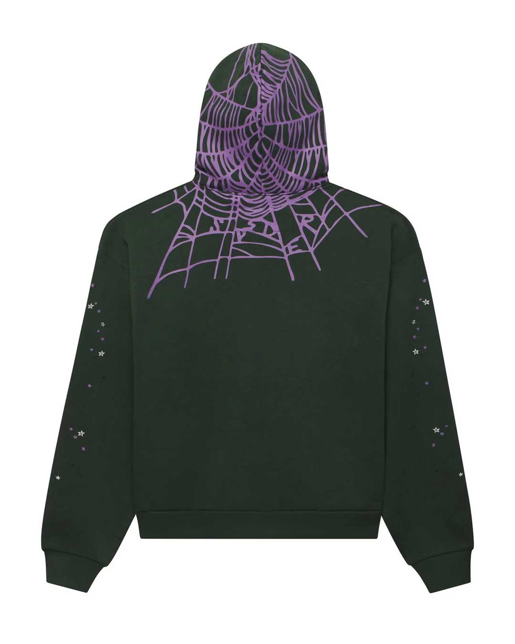 Sp5der Heavy Web Hoodie Dark Green