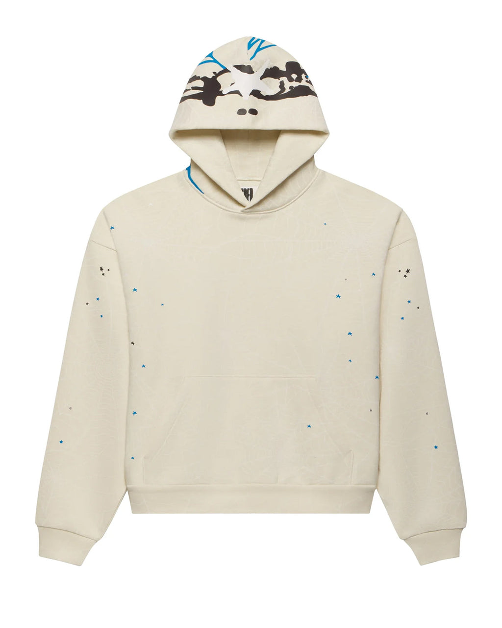 Sp5der Heavy Web Hoodie Foam Cream