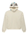 Sp5der Heavy Web Hoodie Foam Cream