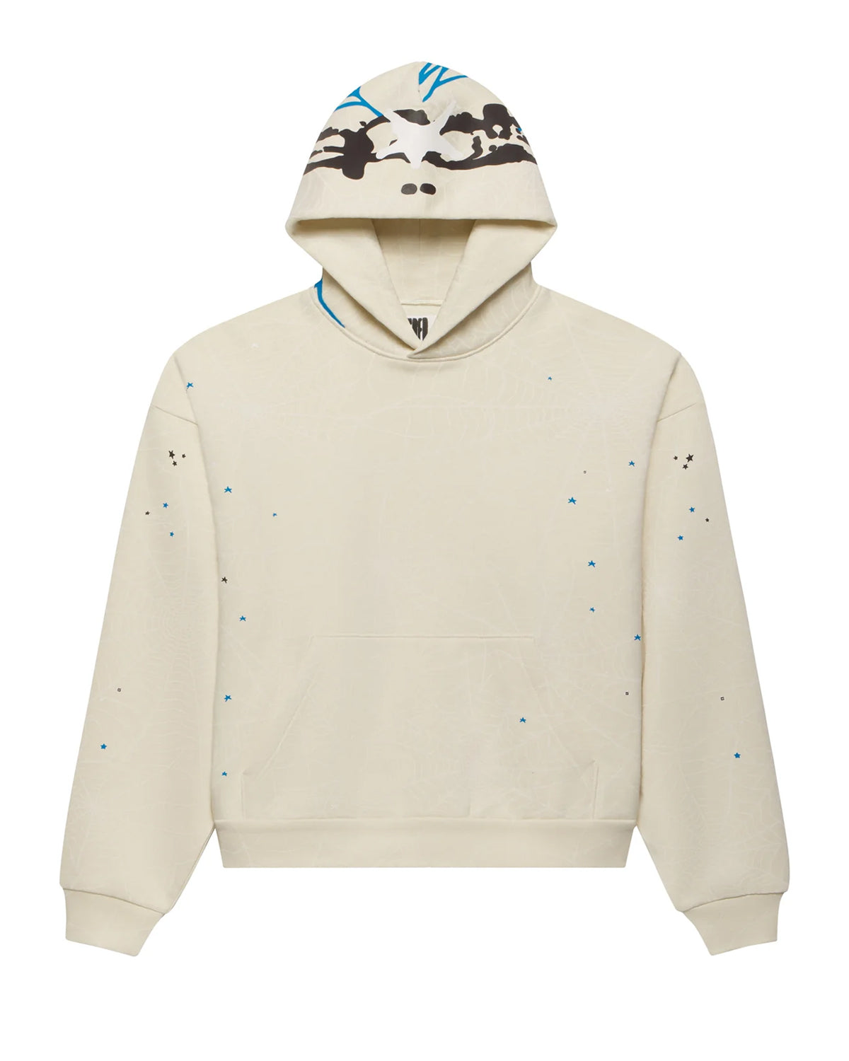 Sp5der Heavy Web Hoodie Foam Cream