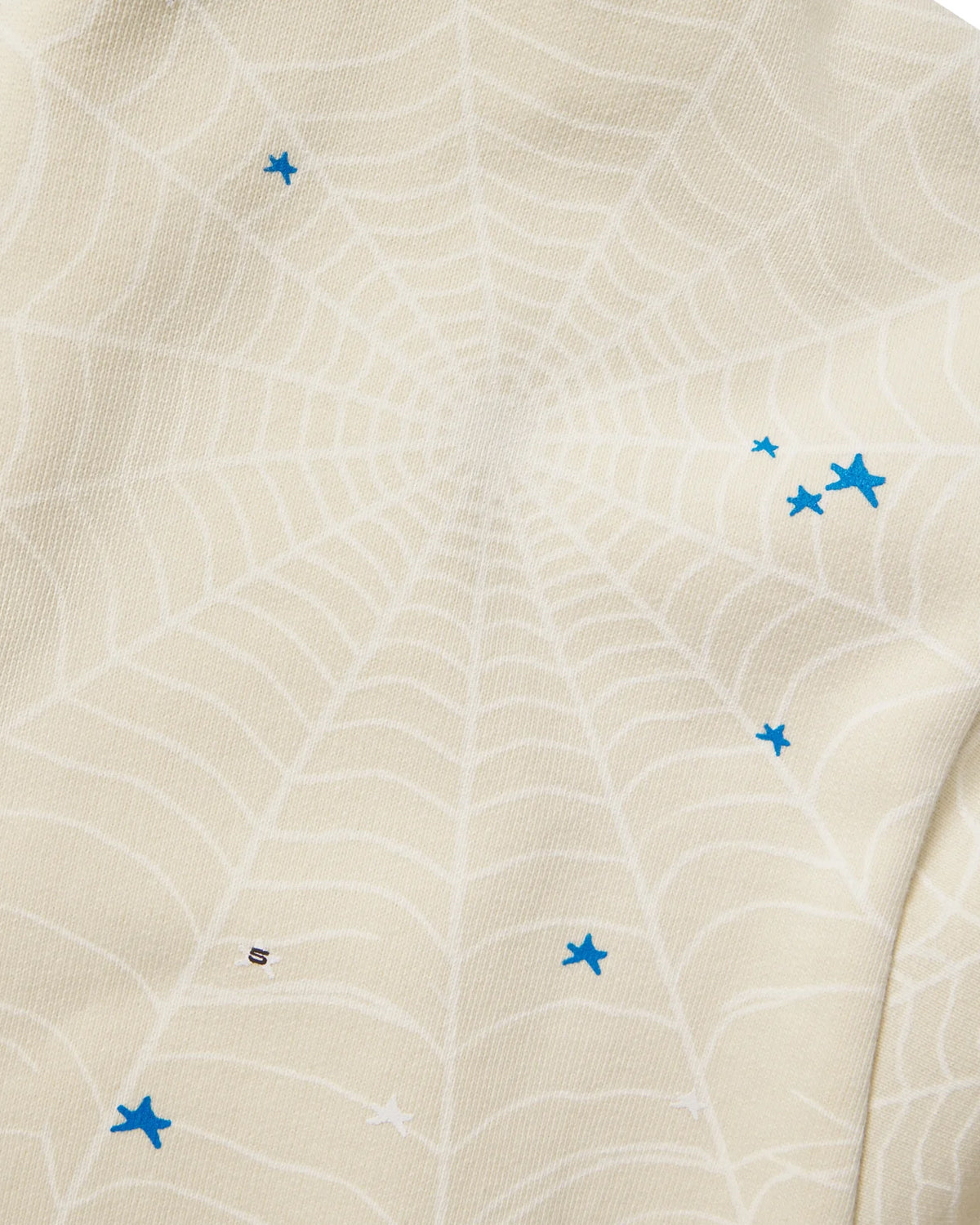 Sp5der Heavy Web Hoodie Foam Cream