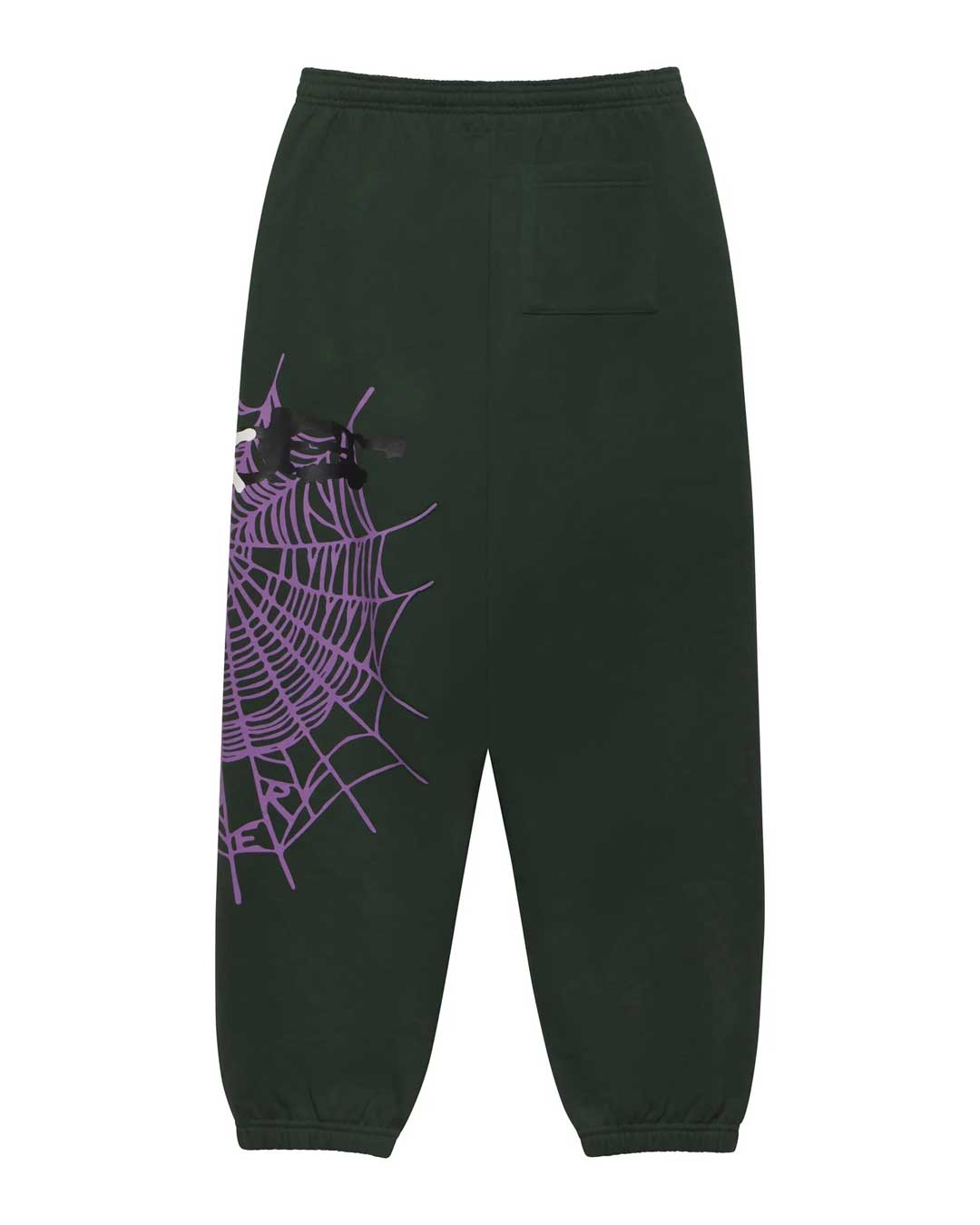 Sp5der Heavy Web Sweatpants Dark Green