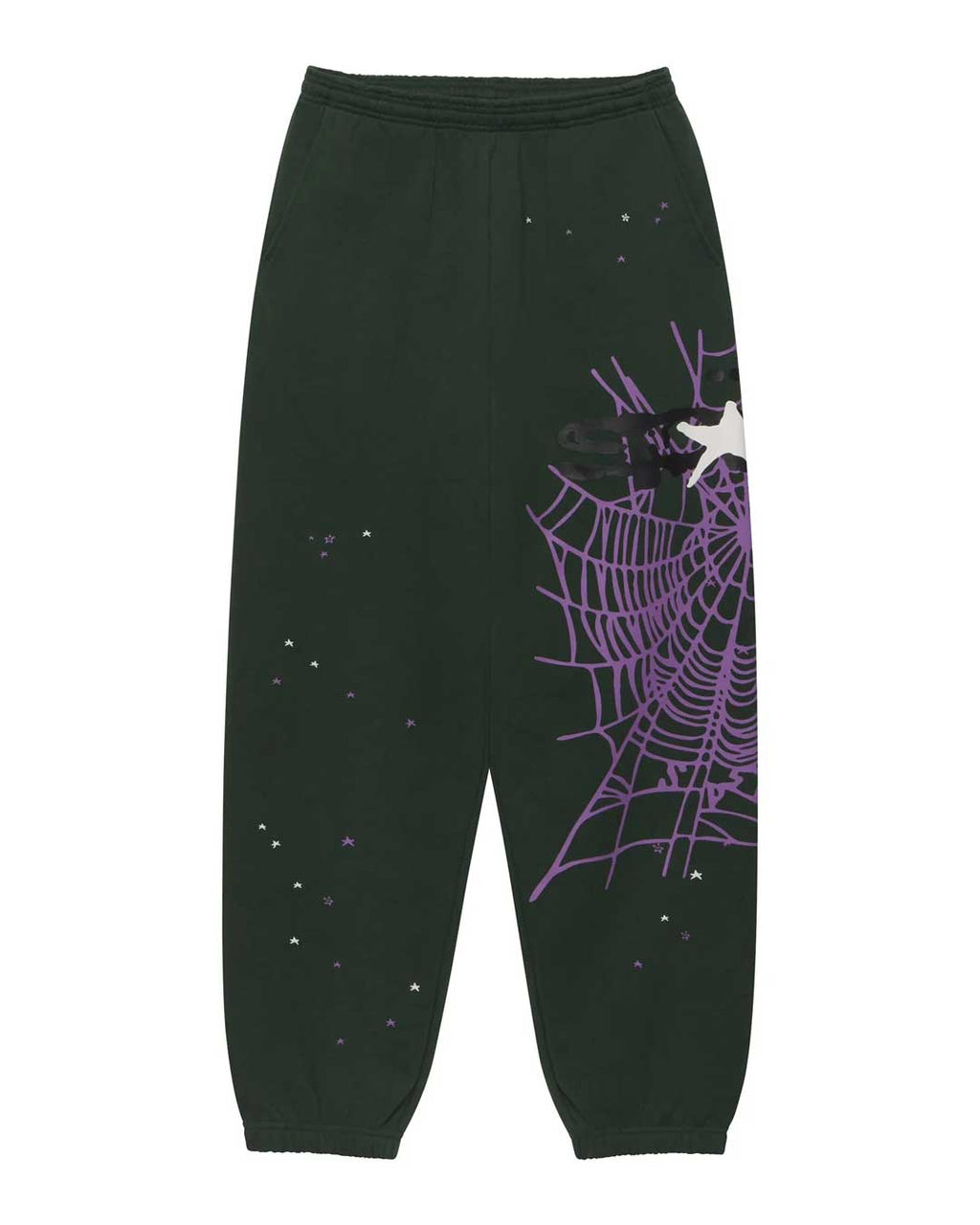 Sp5der Heavy Web Sweatpants Dark Green