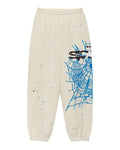 Sp5der Heavy Web Sweatpants Foam Cream