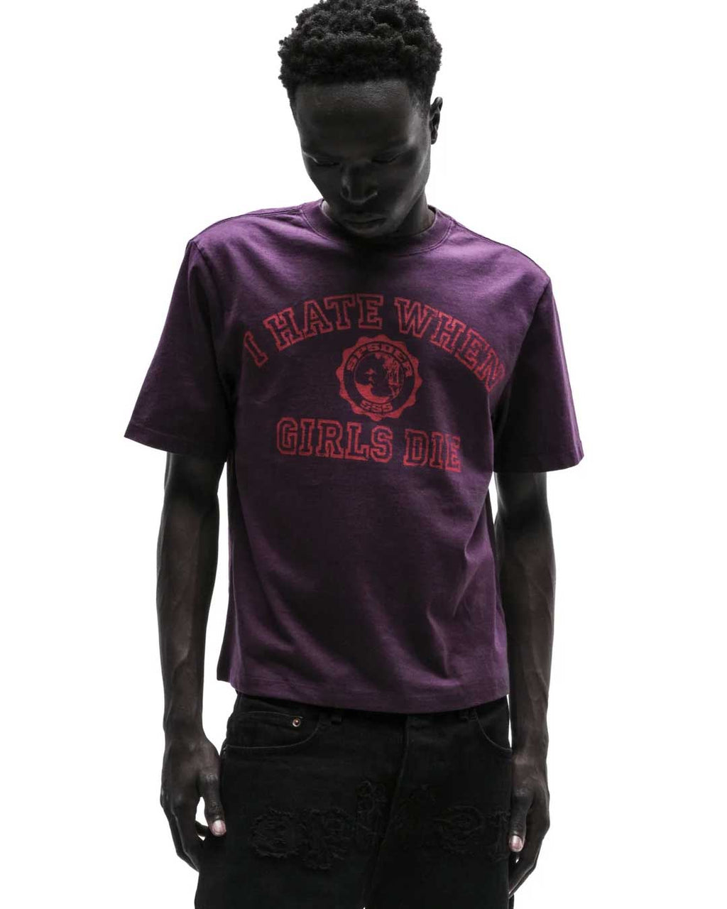 Sp5der I H8 When Girls Die Tee Cardinal