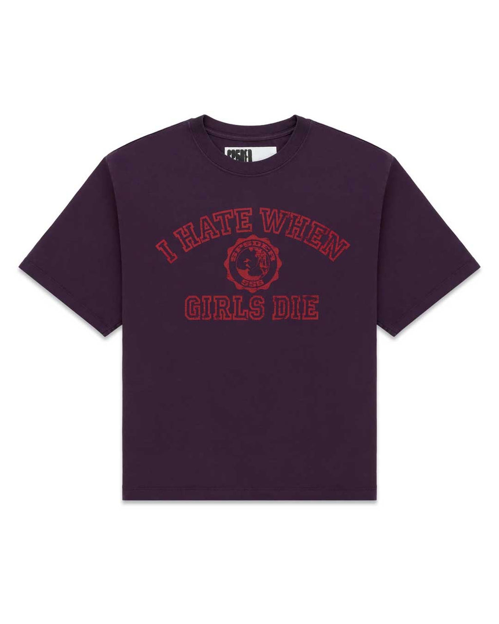 Sp5der I H8 When Girls Die Tee Cardinal