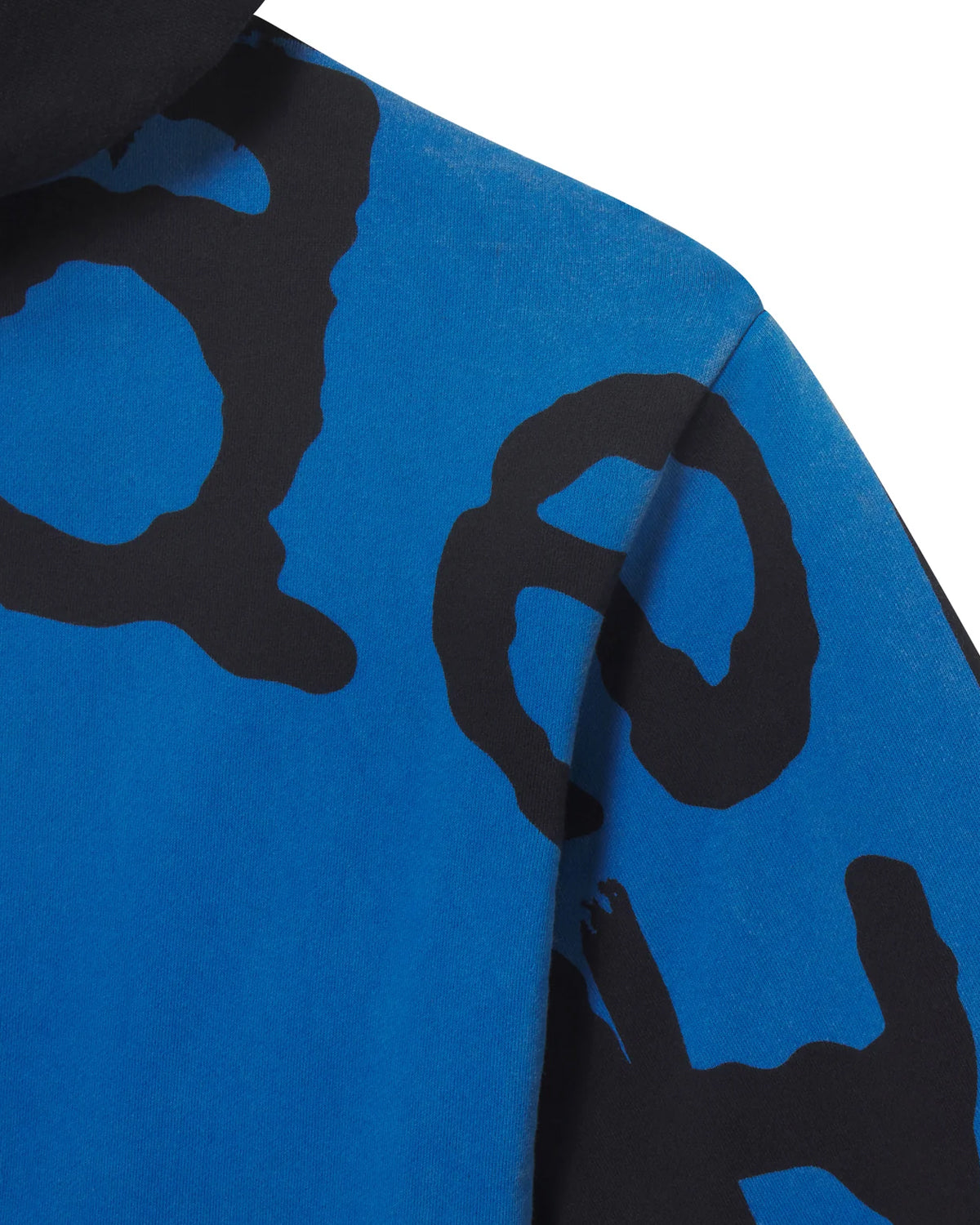 Sp5der Overprint Zip Up Hoodie Onyx