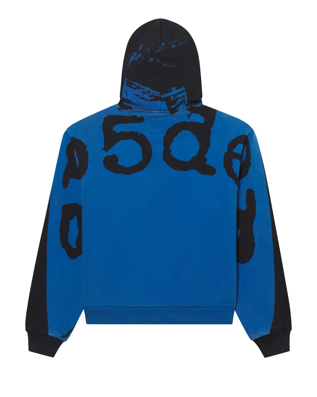 Sp5der Overprint Zip Up Hoodie Onyx
