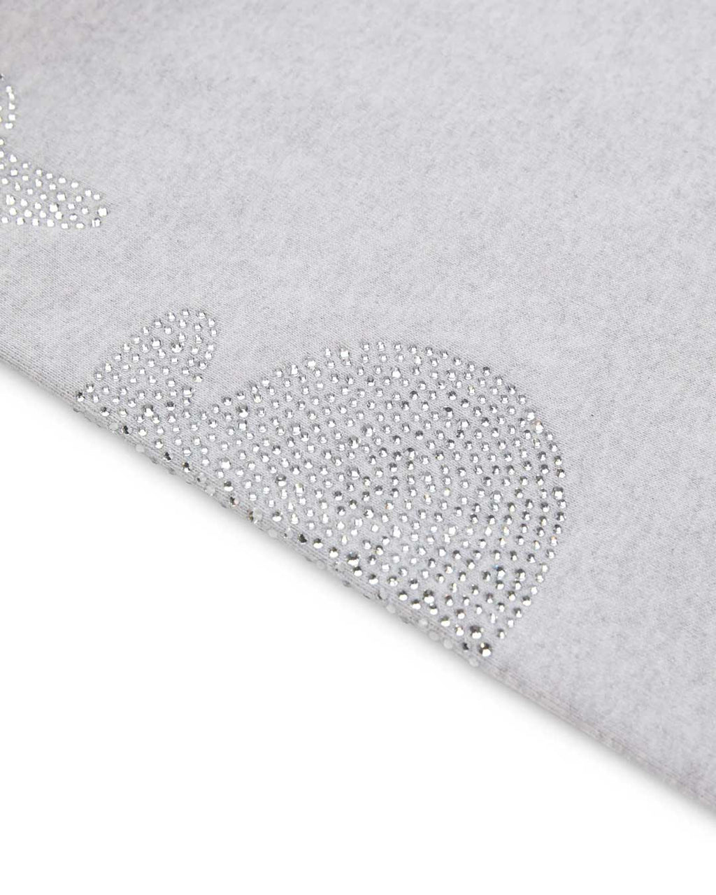 Sp5der Rhinestone Beluga V2 Wide Leg Sweatpants Heather Grey