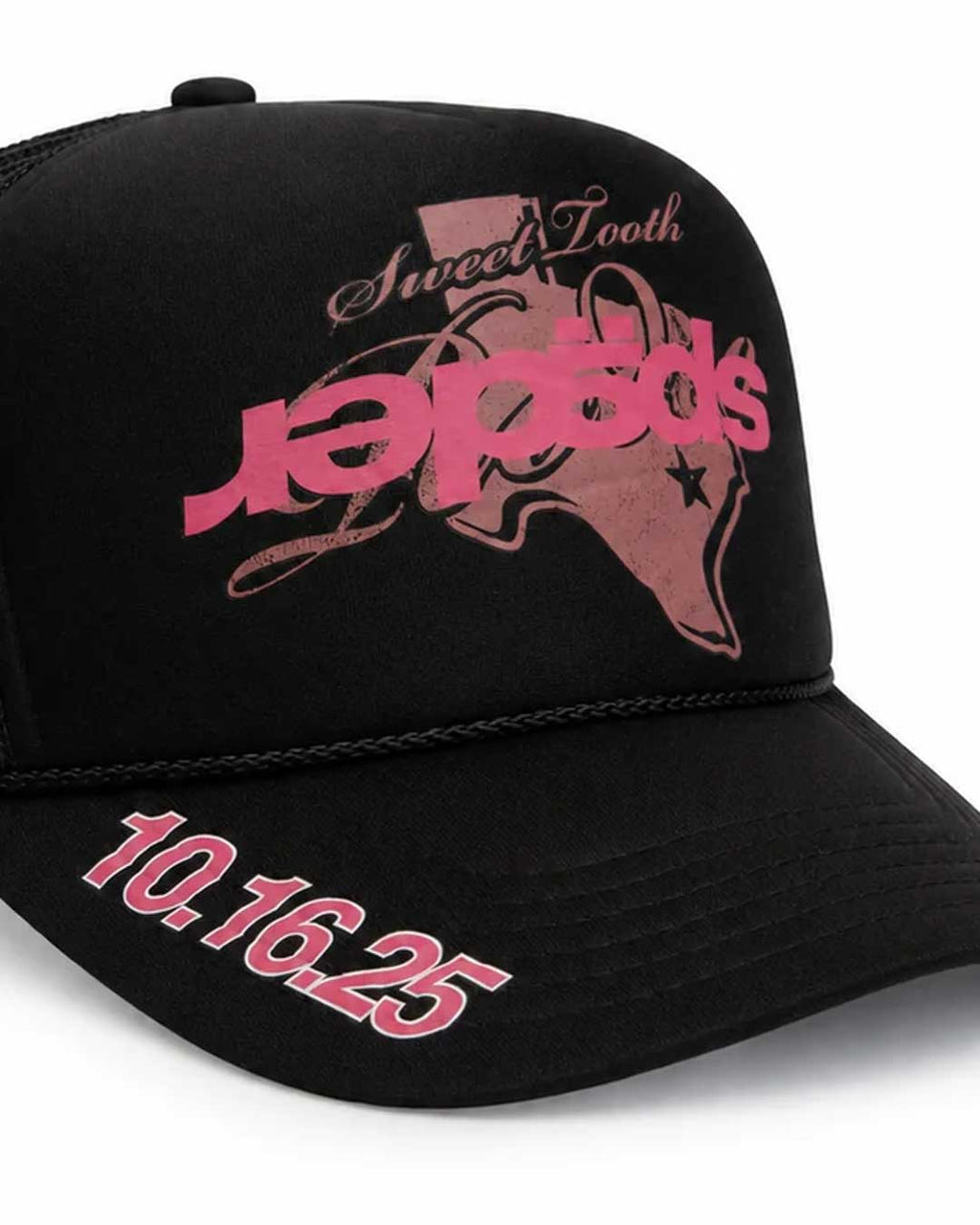 Sp5der Rodeo Texas Trucker Hat Black