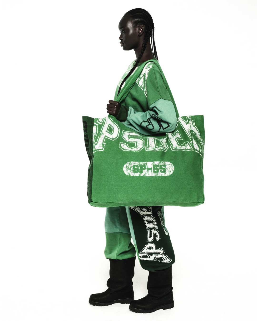 Sp5der Sp5 Jersey Tote Bag Kelly Green