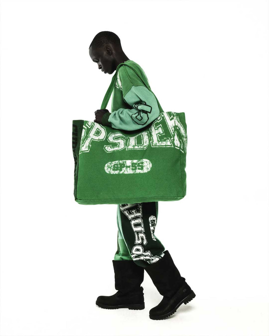Sp5der Sp5 Jersey Tote Bag Kelly Green