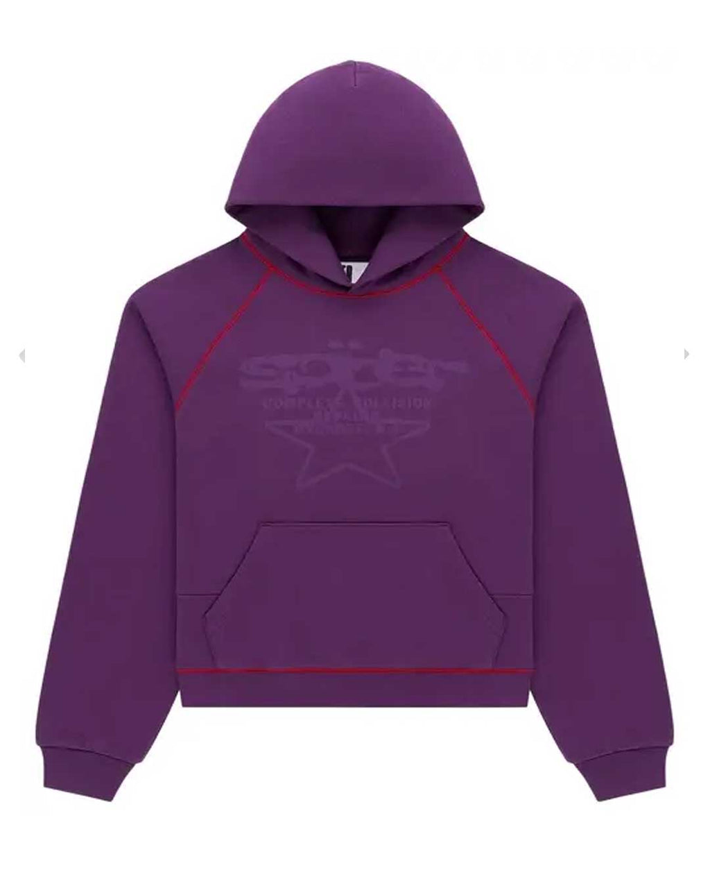 Sp5der Splat Collision Hoodie Purple