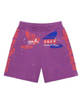 Sp5der Tire Tech Sweatshorts Fuchsia Pink