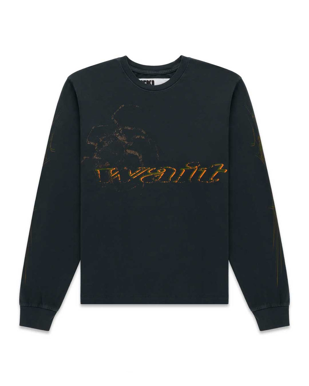 Sp5der Wait L/S Tee Black
