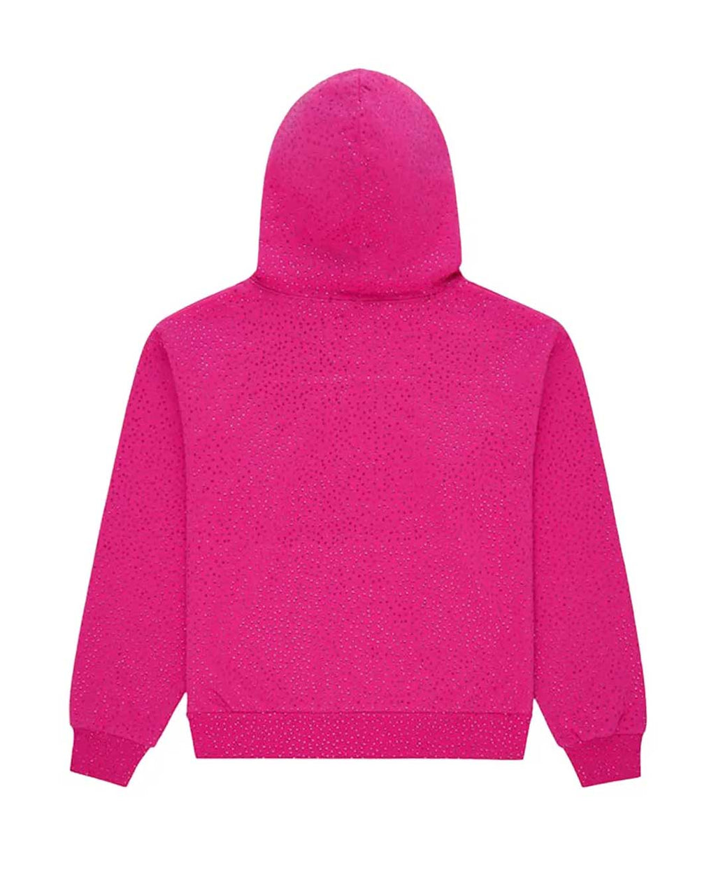Sp5der Webstone AOP Rhinestone Hoodie Pink