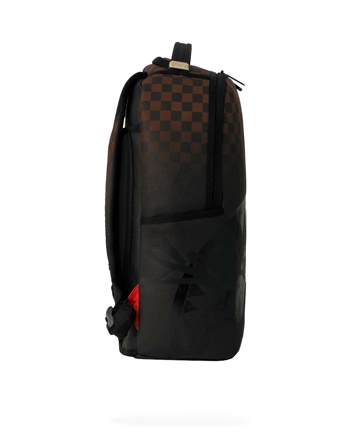 Sprayground Brown Check Ghost Drip Backpack