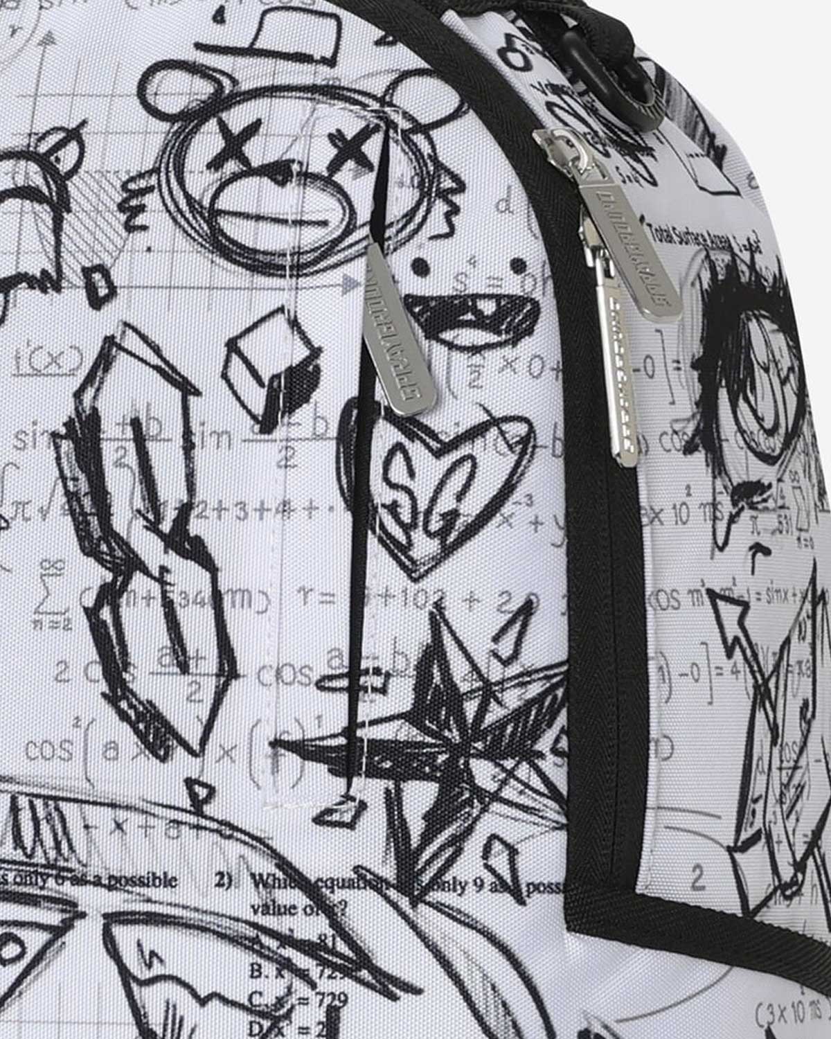 Sprayground Doodles Over Math Homework Backpack