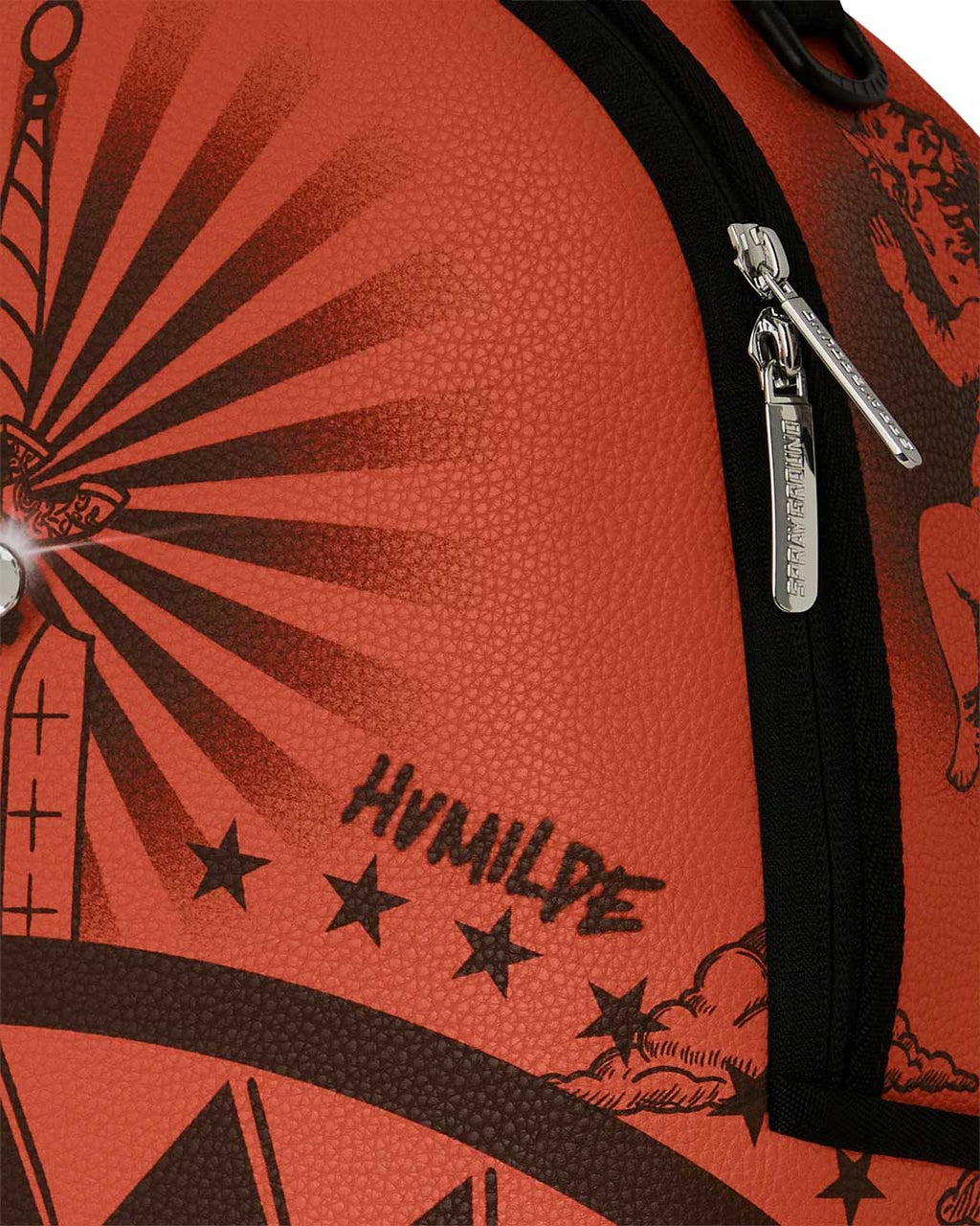 Sprayground Jon Z Tattoos Backpack Red