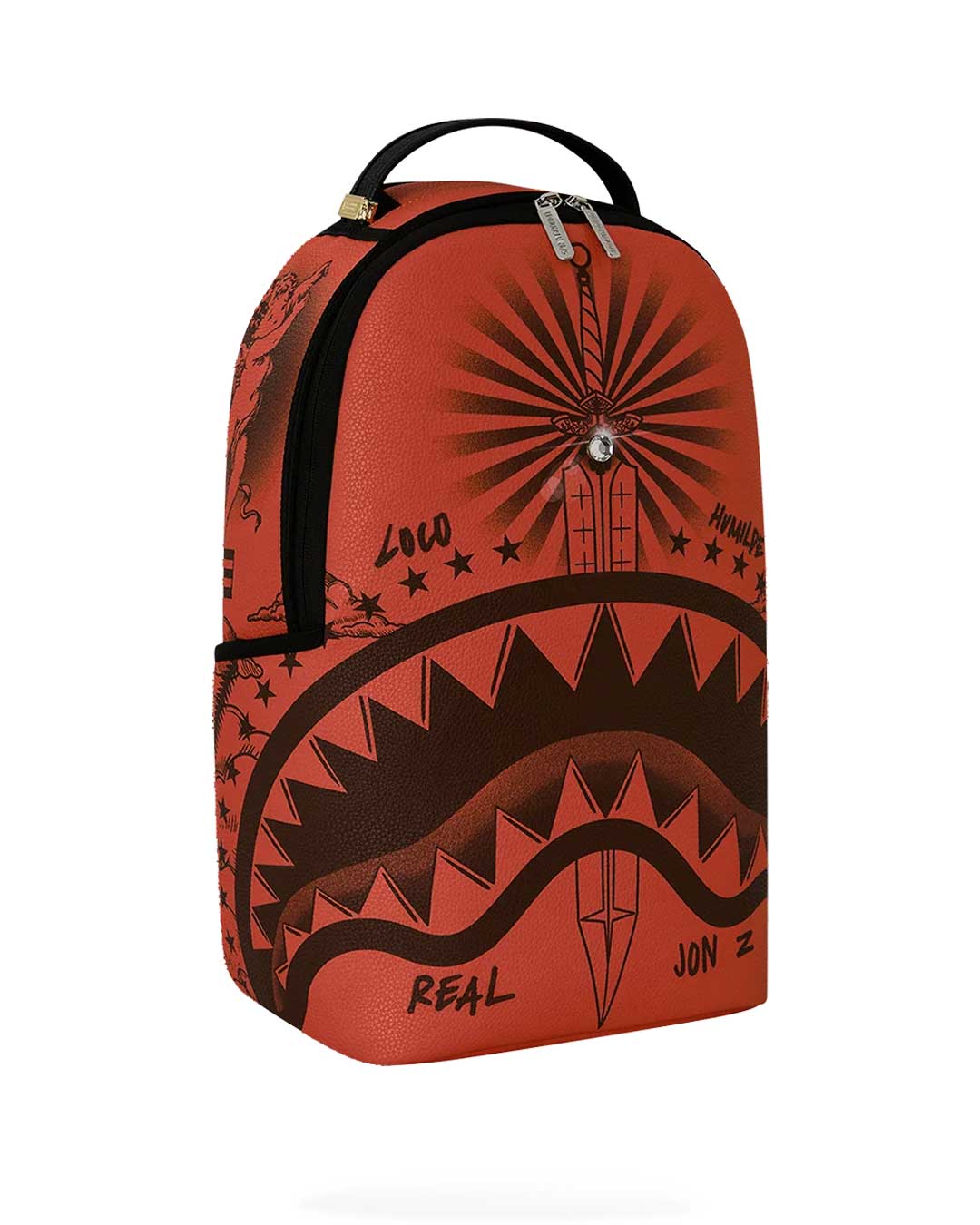 Sprayground Jon Z Tattoos Backpack Red