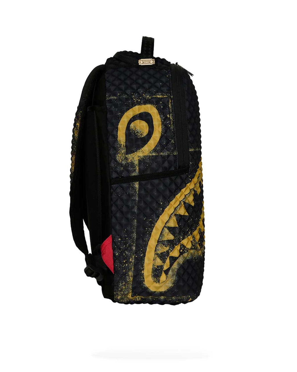 Sprayground Pyramid Stencil Shark Backpack Black