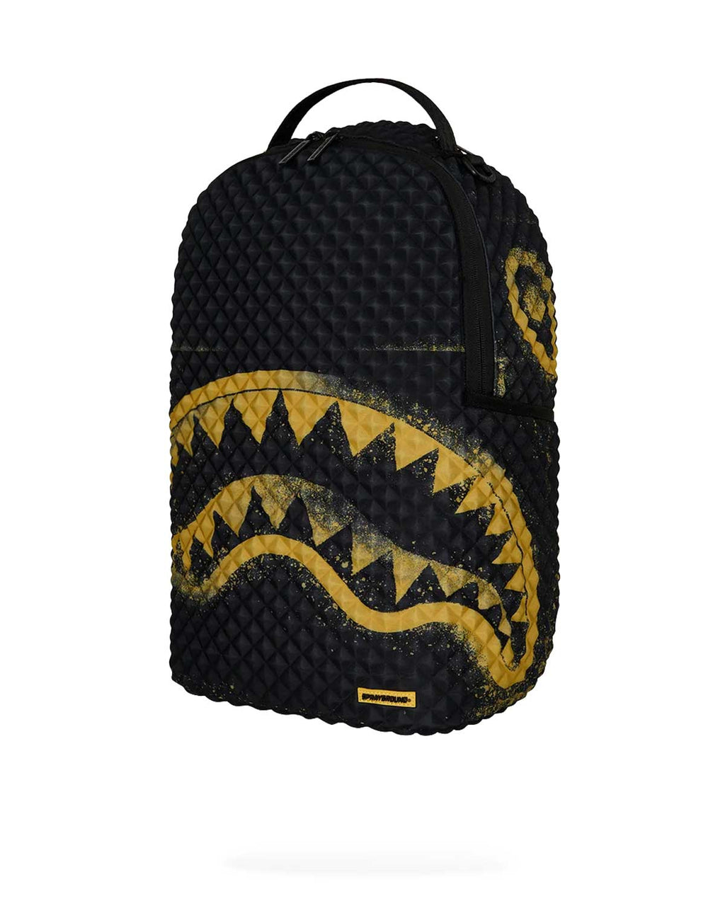 Sprayground Pyramid Stencil Shark Backpack Black