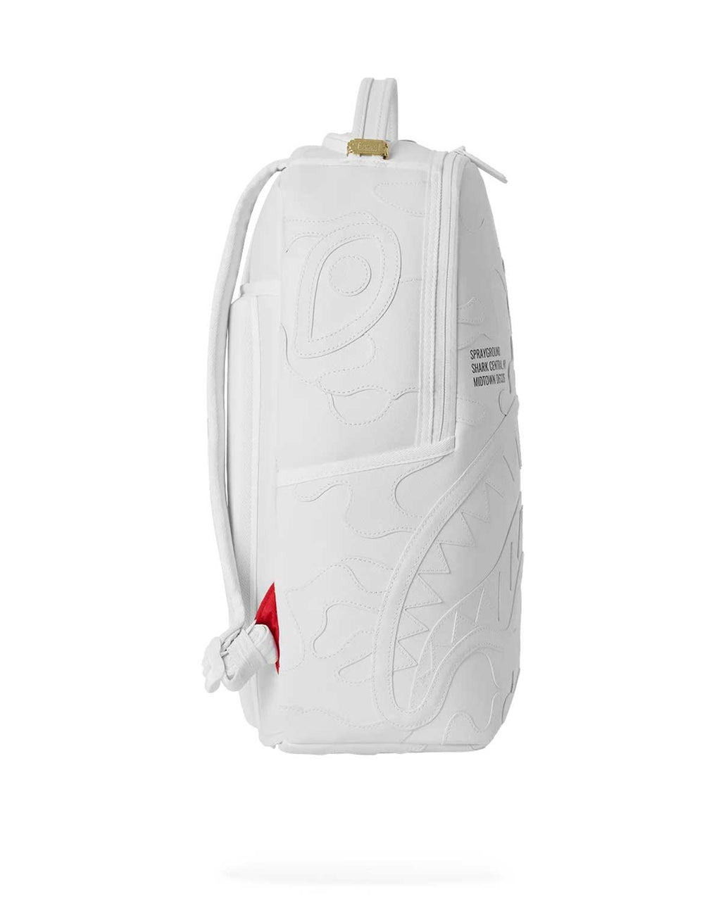 Sprayground Shark Central Camo Cut Shark White Backpack