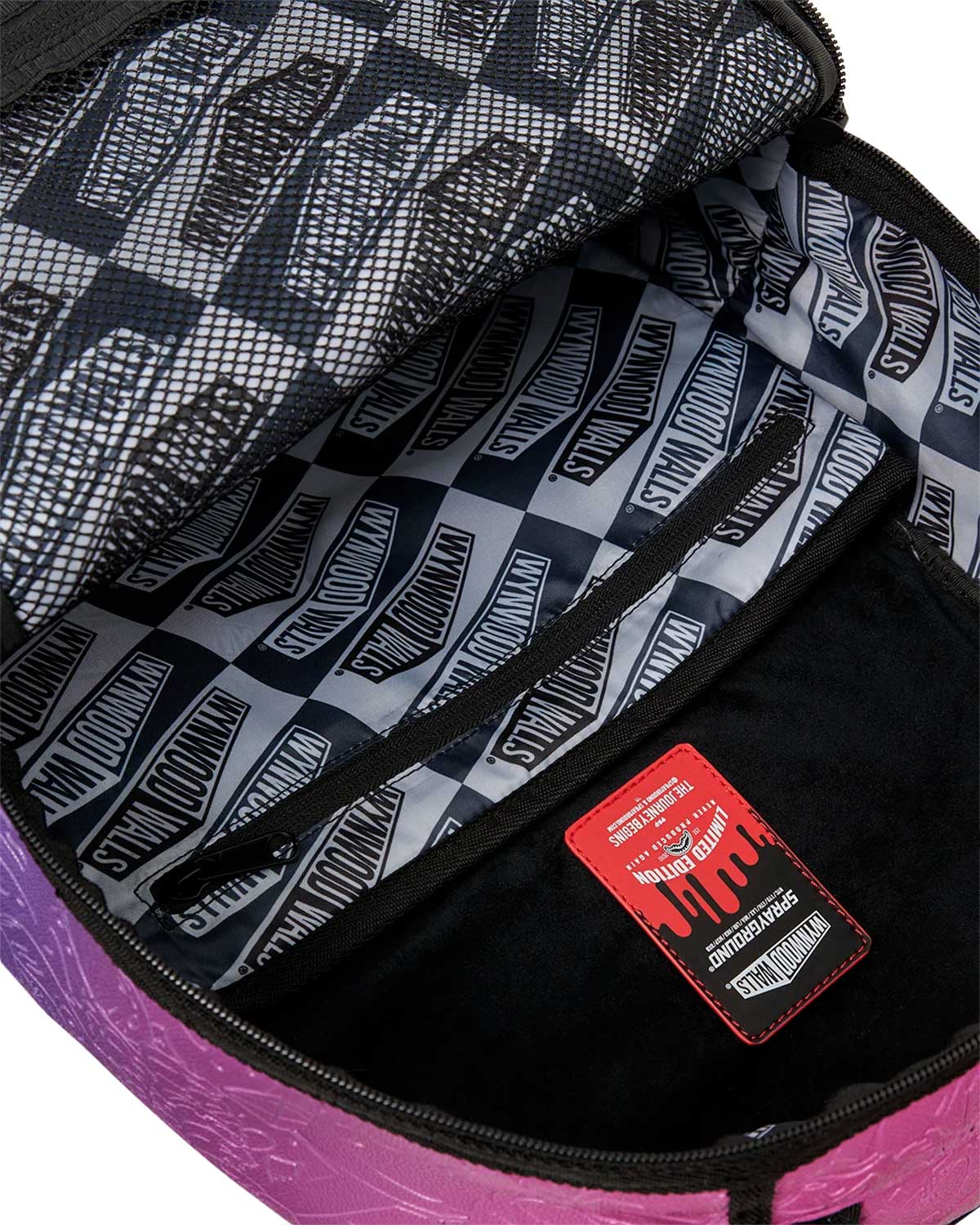 Sprayground Wynwood Walls Purple Doodle Emboss Backpack