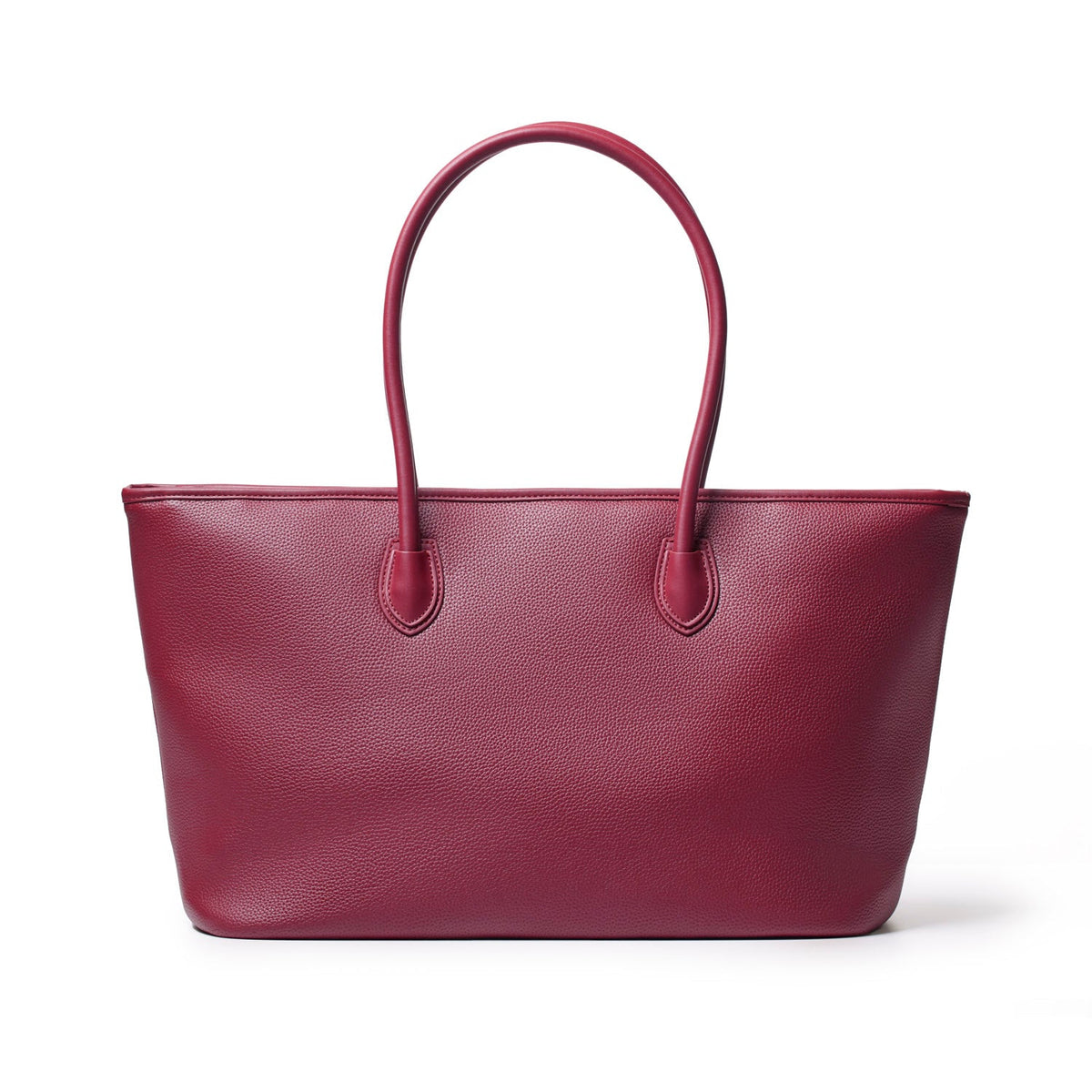 PEBBLE TOTE BAG - BURGUNDY