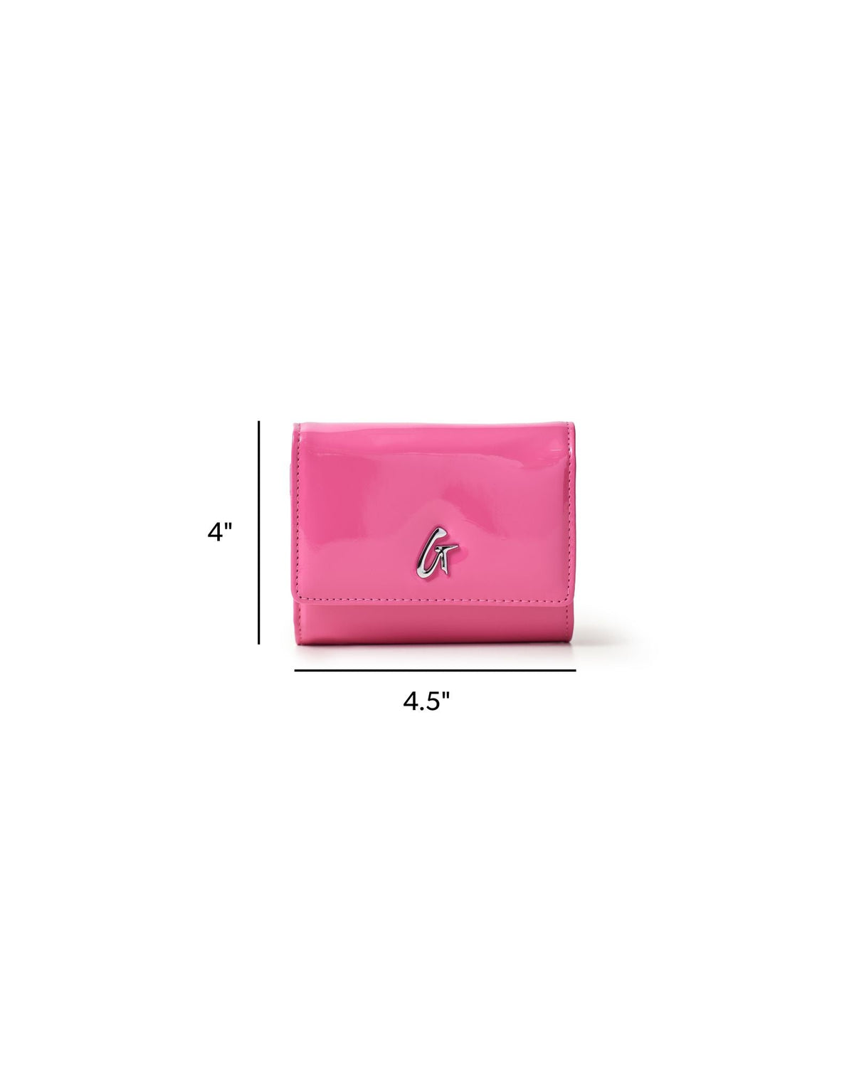 STANDARD SILVER COMPACT WOC - MIRROR HOT PINK