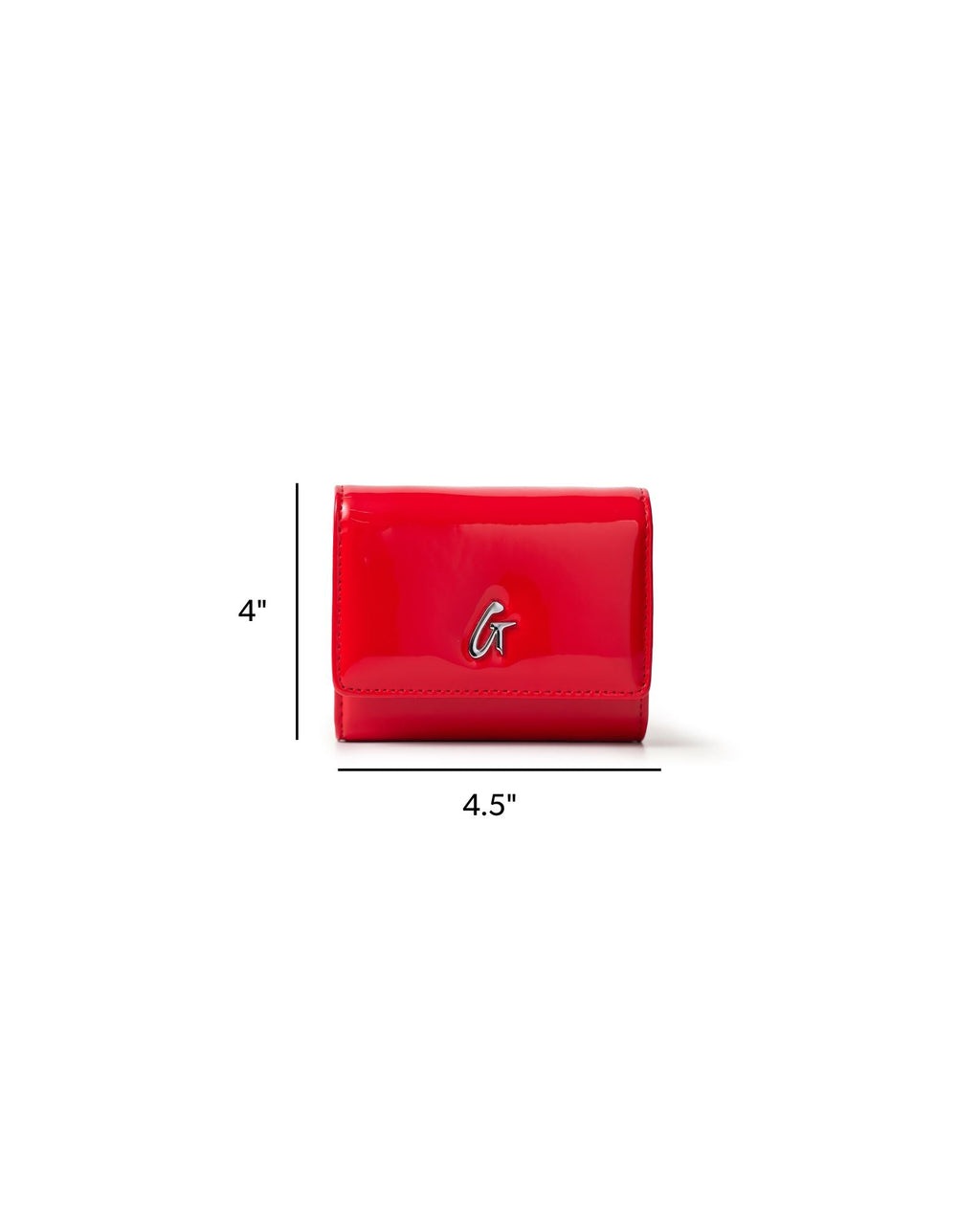 STANDARD SILVER COMPACT WOC - MIRROR RED