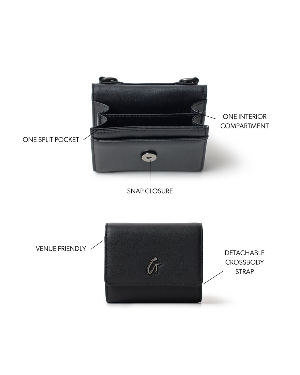 STANDARD GUNMETAL COMPACT WOC - BLACK