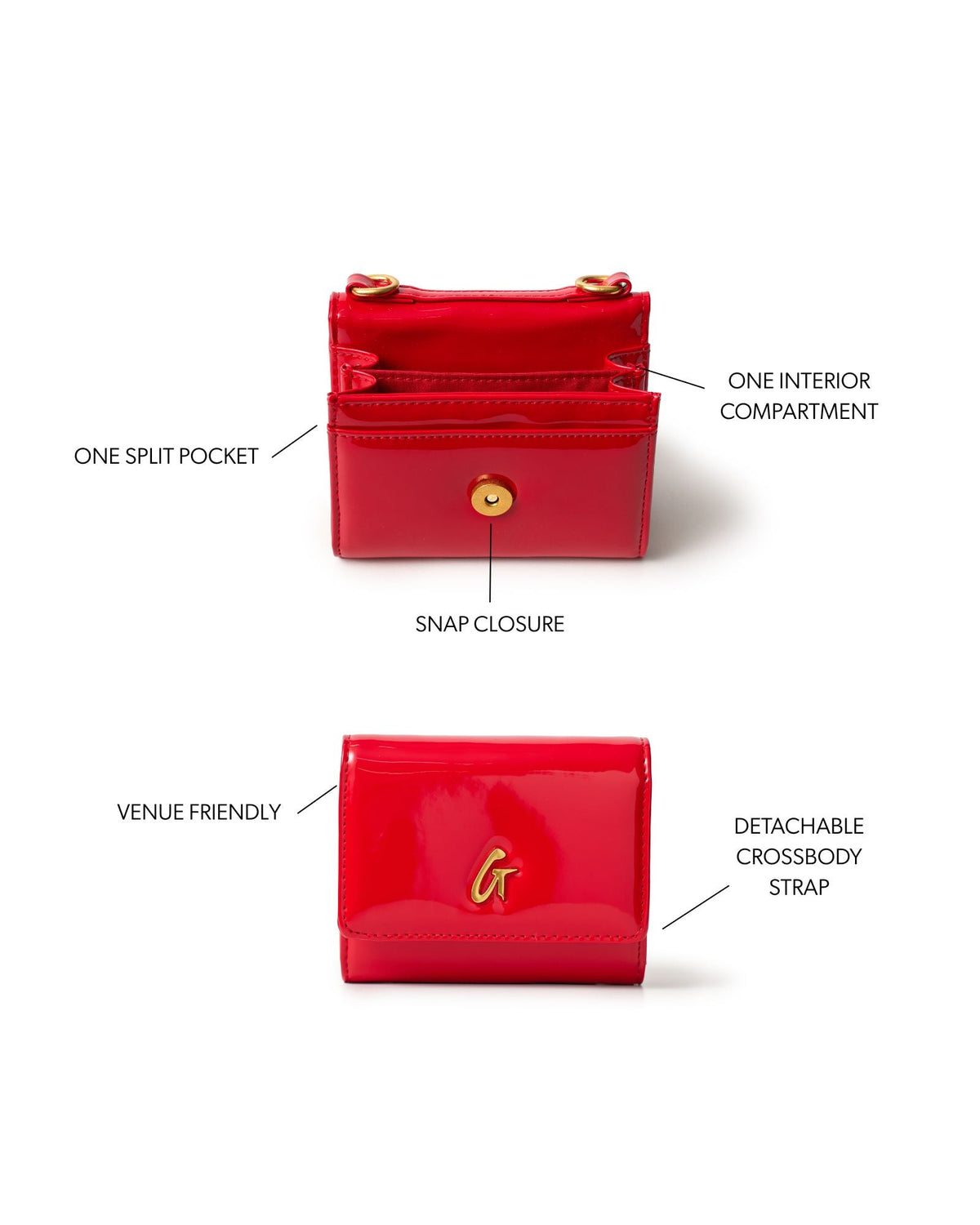STANDARD GOLD COMPACT WOC - MIRROR RED