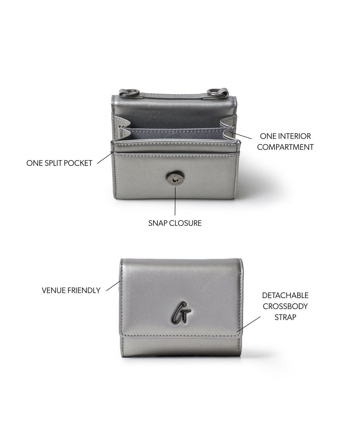 STANDARD GUNMETAL COMPACT WOC - PLATINUM