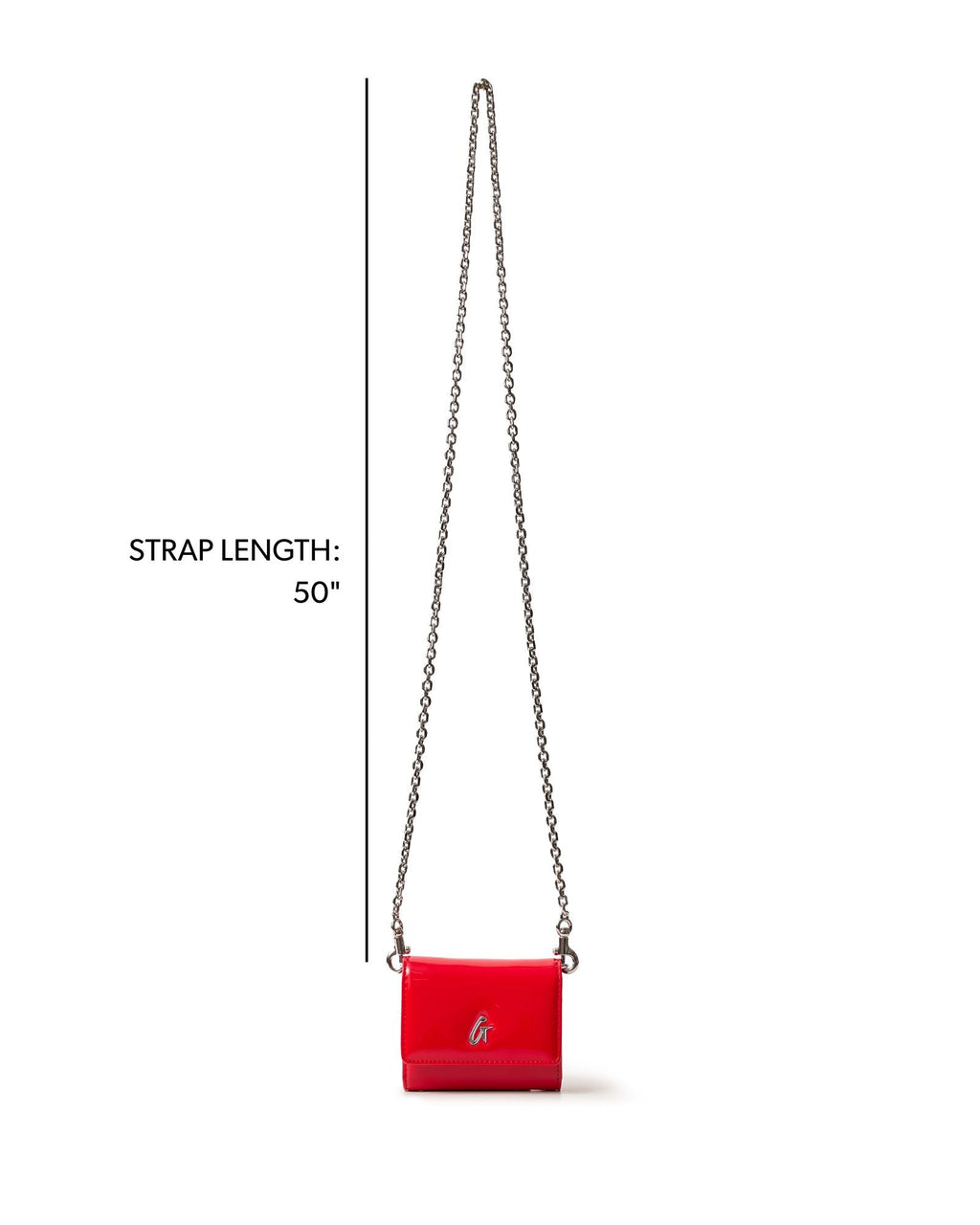 STANDARD SILVER COMPACT WOC - MIRROR RED
