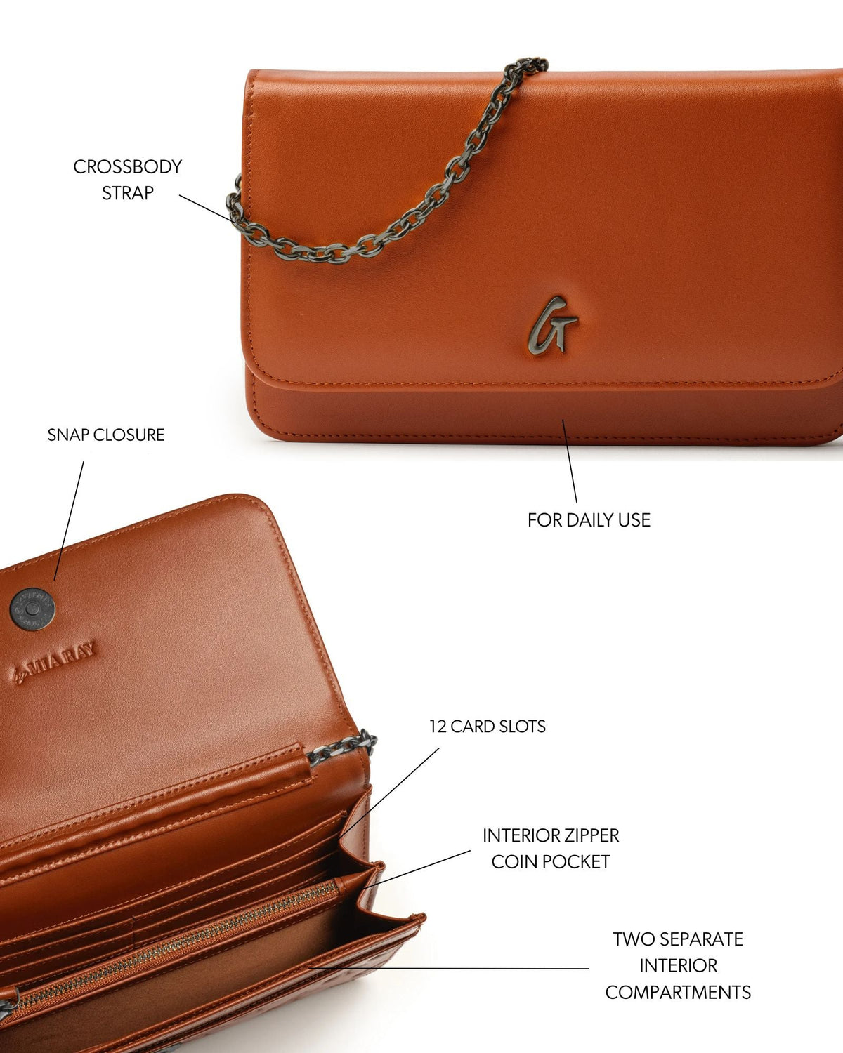 STANDARD GUNMETAL WOC - BROWN