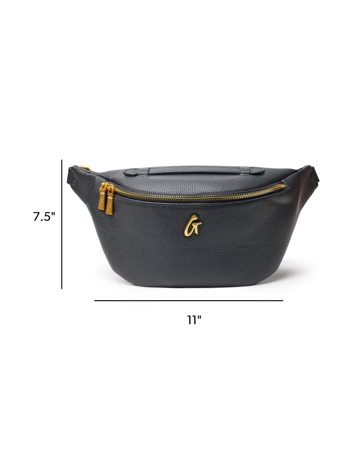 PEBBLE FANNY PACK - BLACK