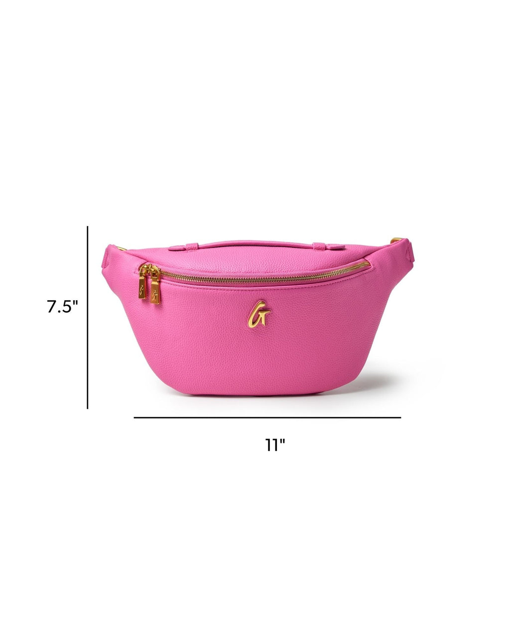 PEBBLE FANNY PACK - HOT PINK