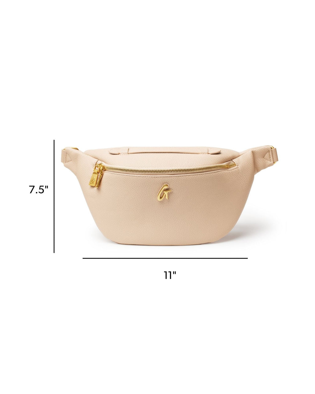 PEBBLE FANNY PACK - NUDE