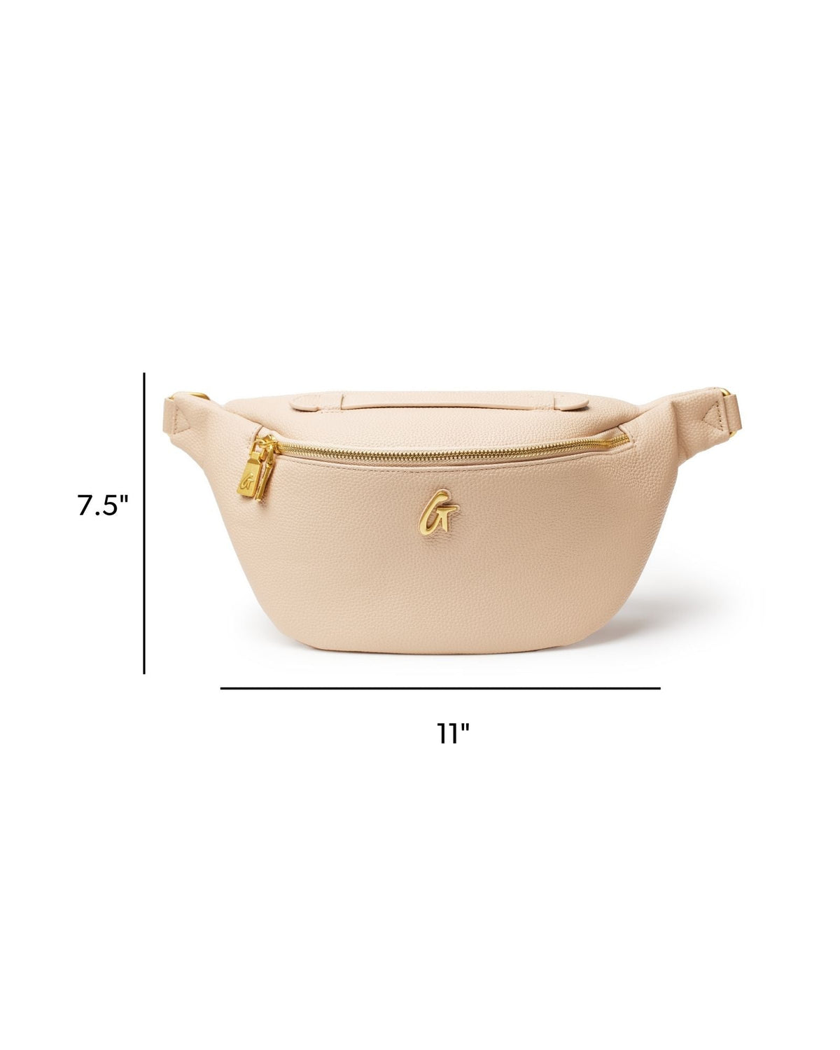 PEBBLE FANNY PACK - NUDE