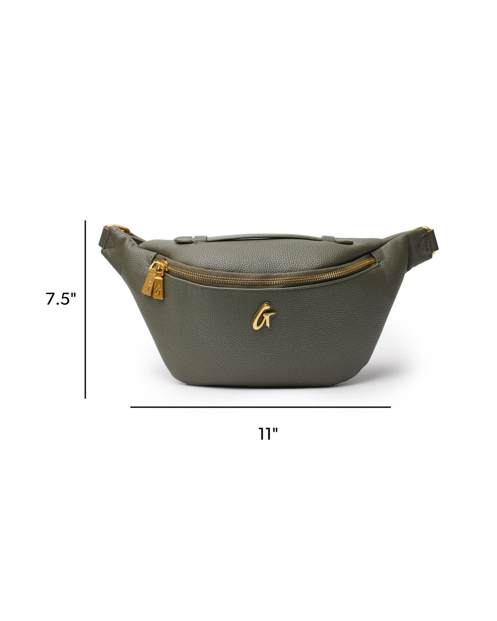 PEBBLE FANNY PACK - OLIVE GREEN