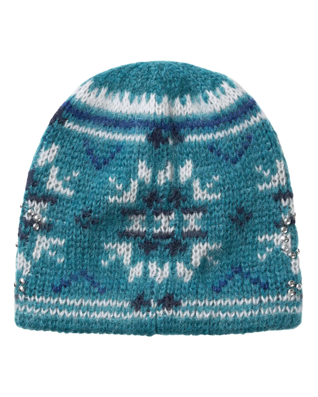 Supreme Far Isle Studded Beanie Slate Blue