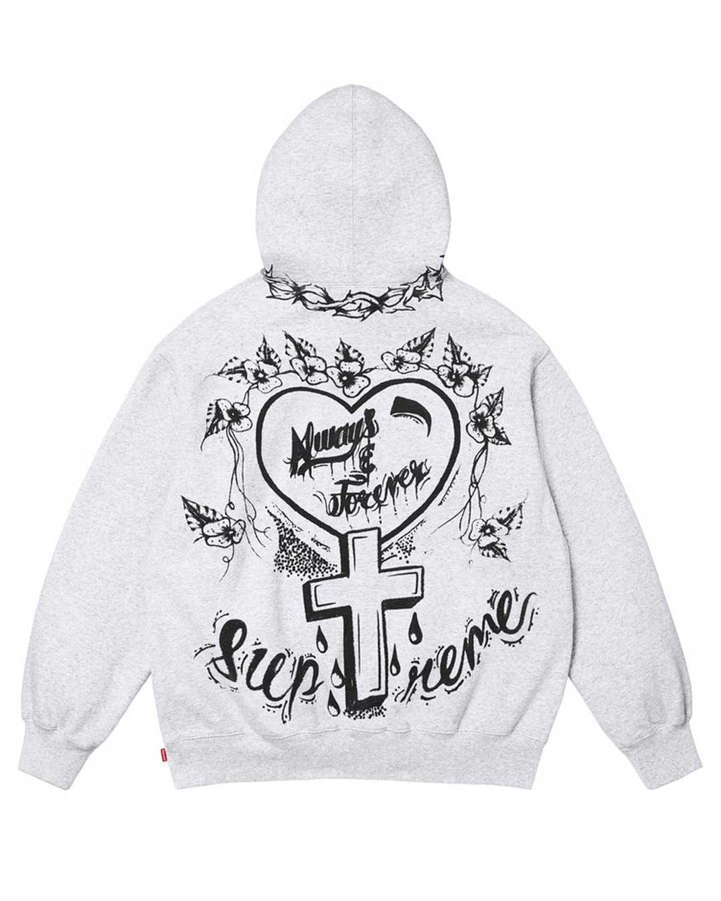 Supreme Forever Hooded Sweatshirt Ash Grey