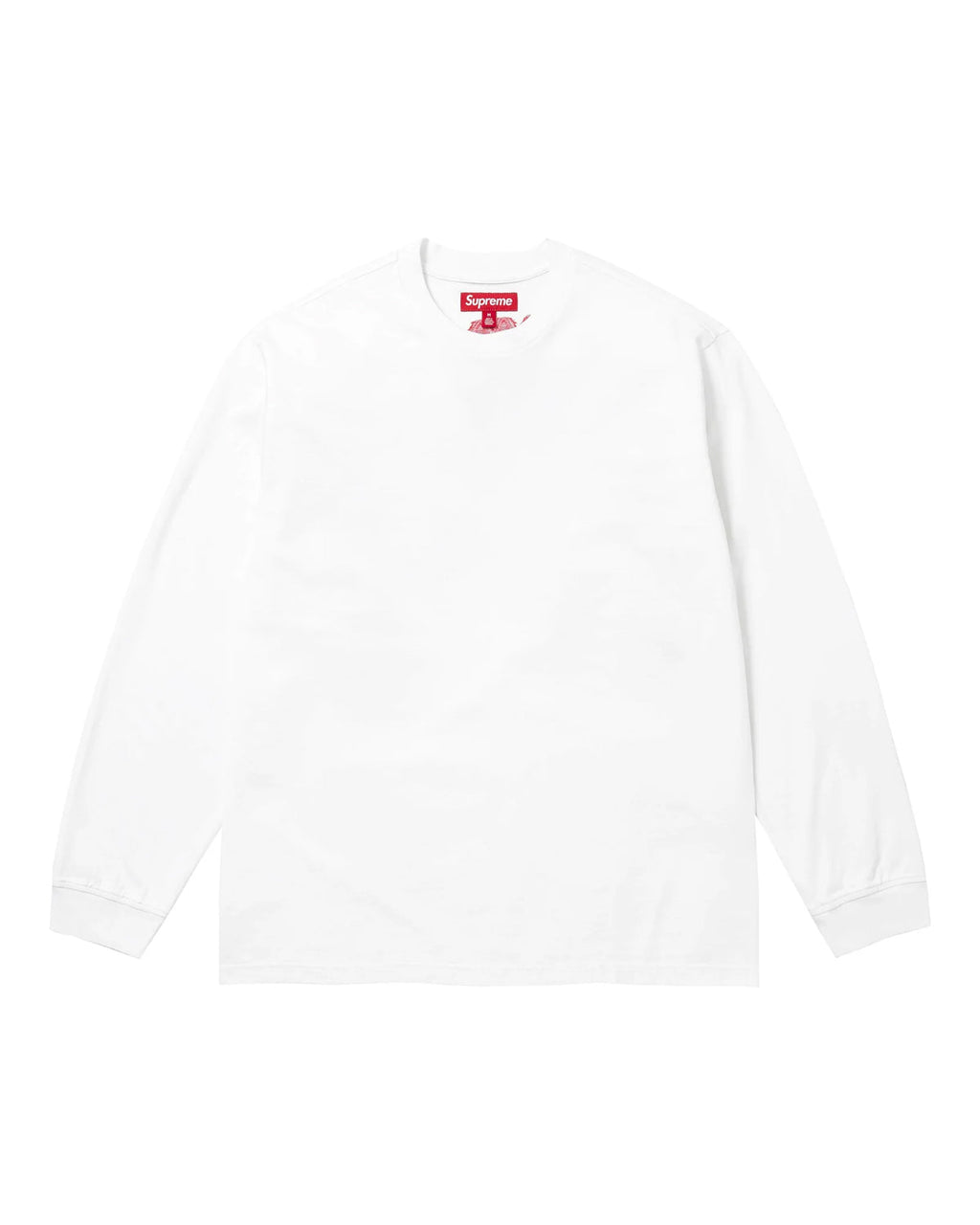 Supreme Intarsia L/S Tee White