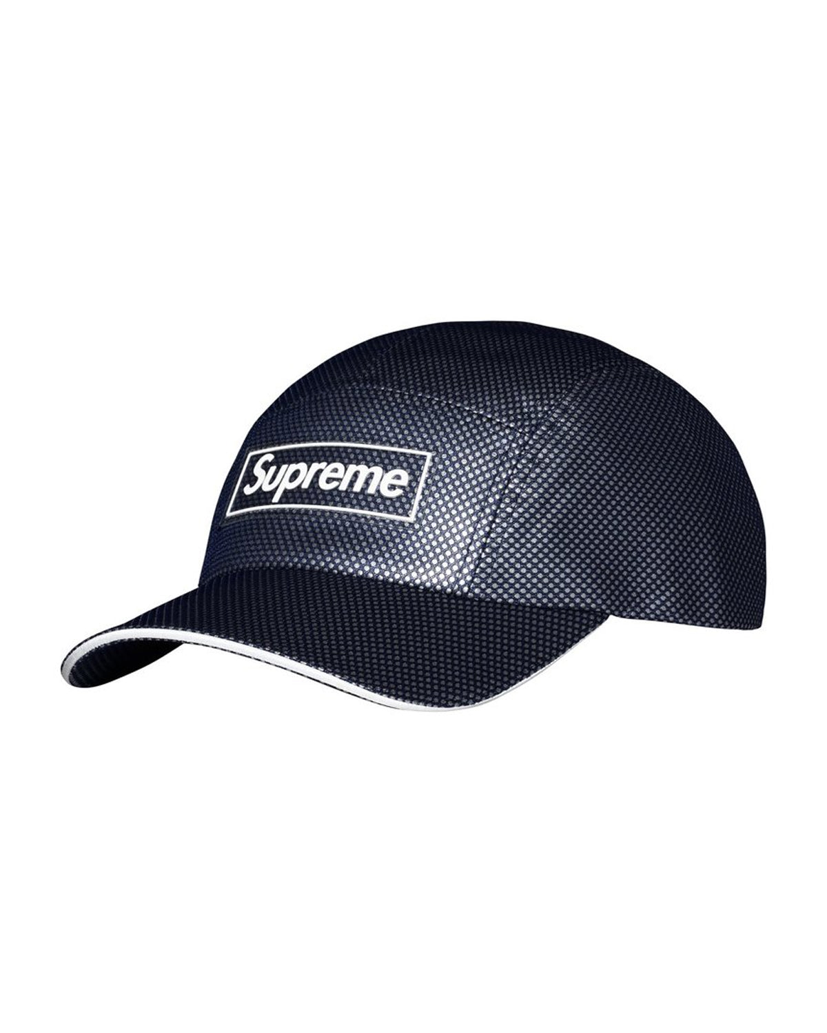 Supreme Metallic Mesh Camp Cap Navy
