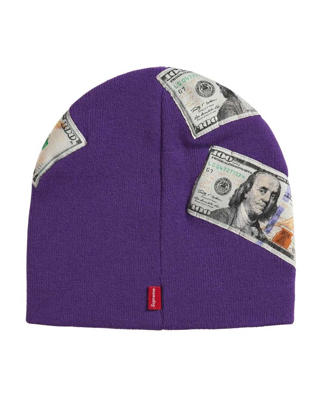 Supreme Money Beanie Purple