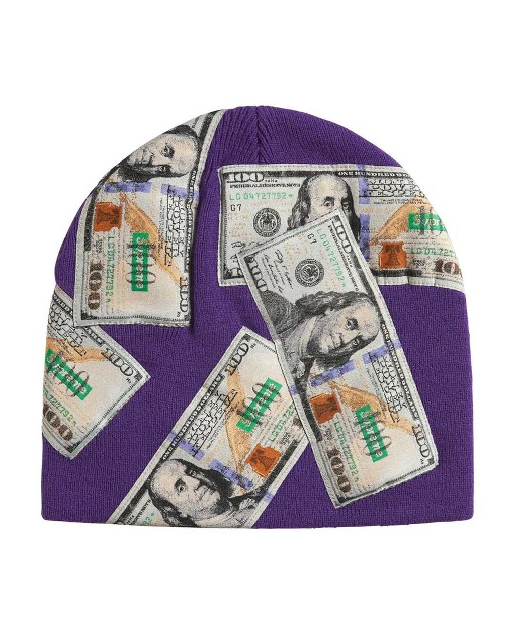Supreme Money Beanie Purple
