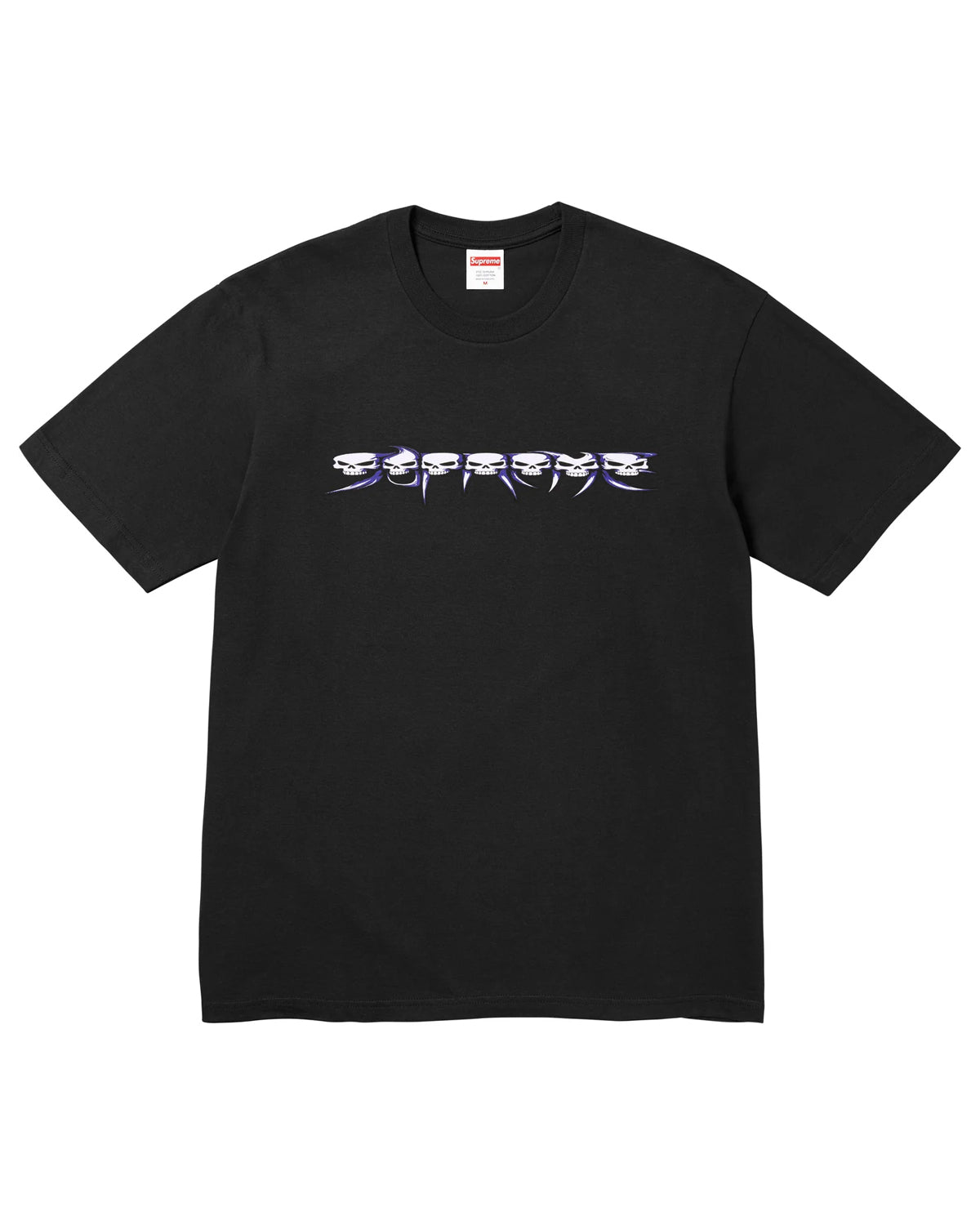Supreme Skulls Spellout Tee Black